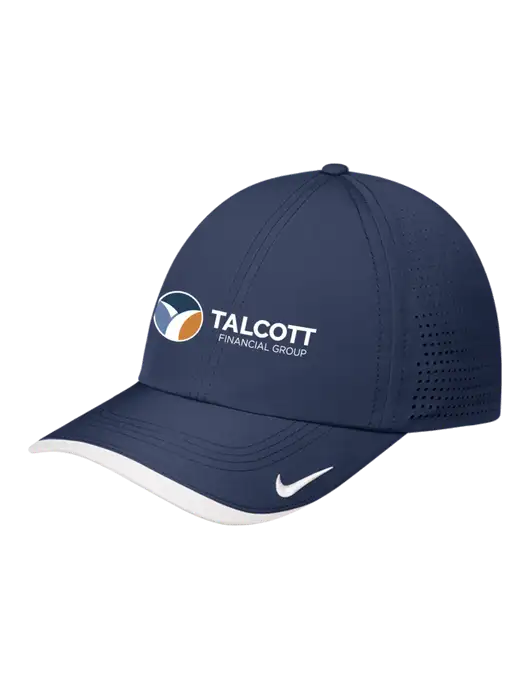 Nike Navy/White Dri-FIT Perforated Performance Cap w/Talcott Logo