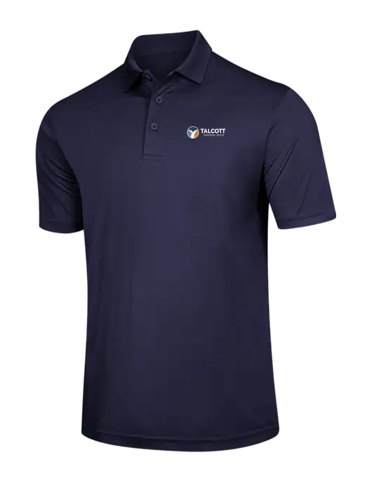 Navy PosiCharge Competitor Polo w/Talcott Logo