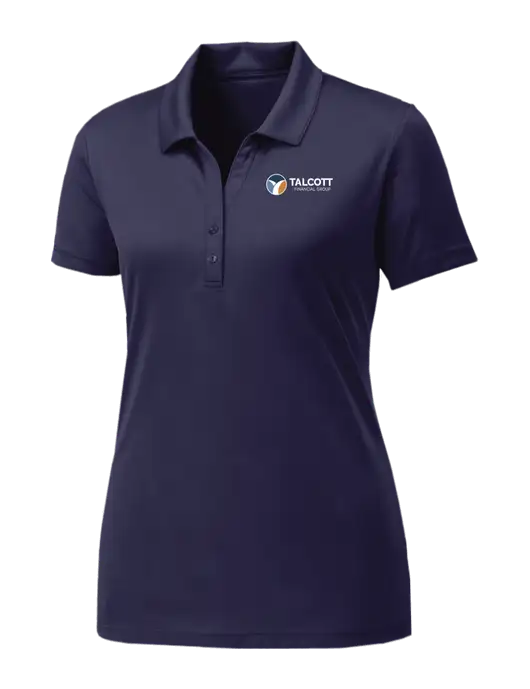 Womens Navy PosiCharge Competitor Polo w/Talcott Logo