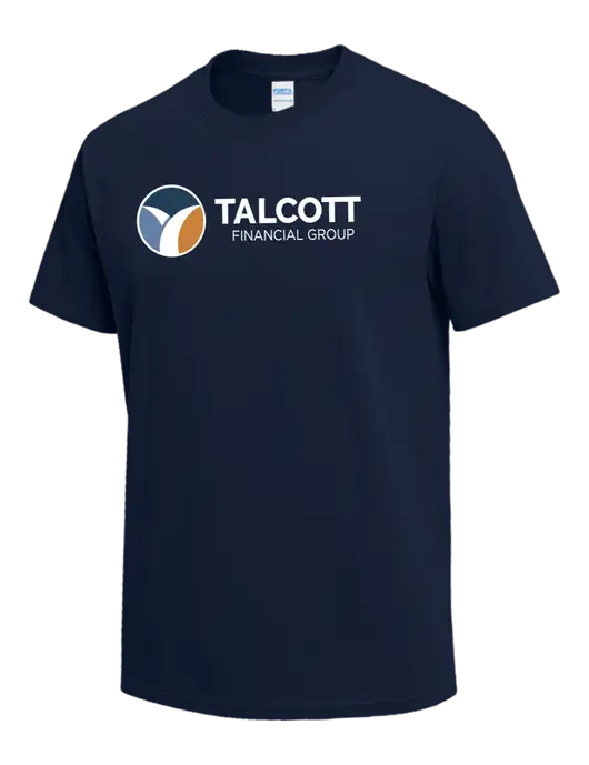Navy Heavyweight 6.1 oz T-Shirt w/Talcott Logo