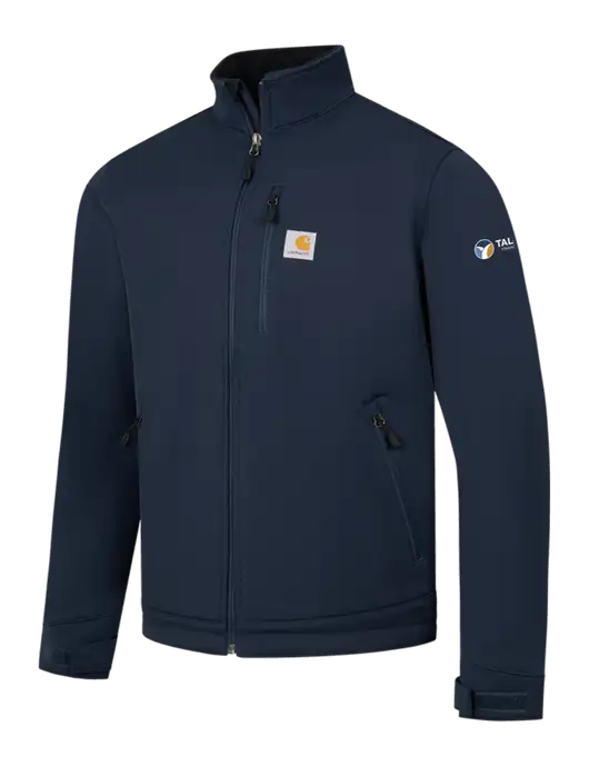 Carhartt Navy Crowley Soft Shell Jacket w/Talcott Logo