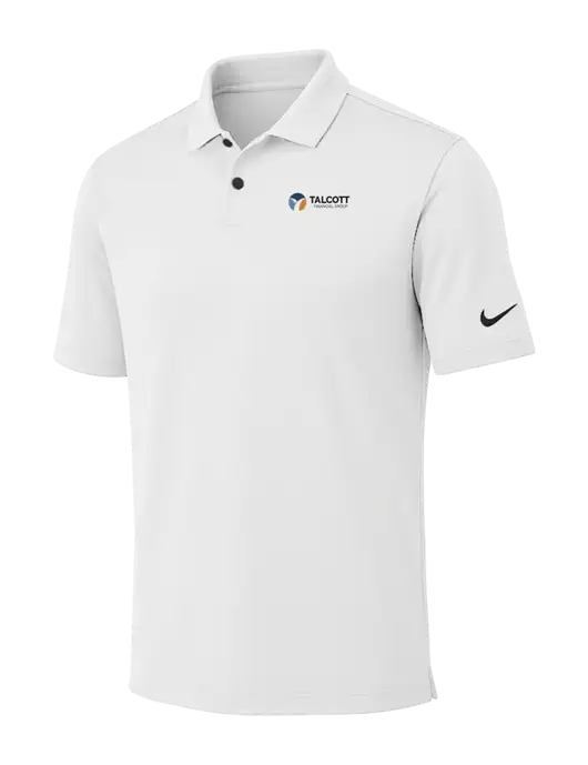 Nike White Dri-FIT Vapor Polo w/Talcott Logo