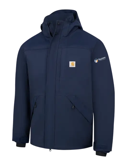 Carhartt Navy Storm Defender Shoreline Jacket w/Talcott Logo