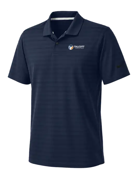 Nike Navy Dri-FIT Vapor Jacquard Polo w/Talcott Logo