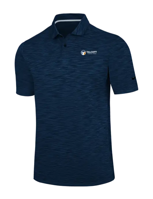 Nike Navy Dri-FIT Vapor Space Dyed Polo w/Talcott Logo