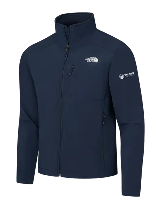 North Face Navy Apex Barrier Soft Shell Jacket w/Talcott Logo