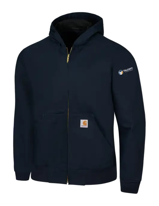 Carhartt Navy Thermal Lined Duck Active Jacket w/Talcott Logo