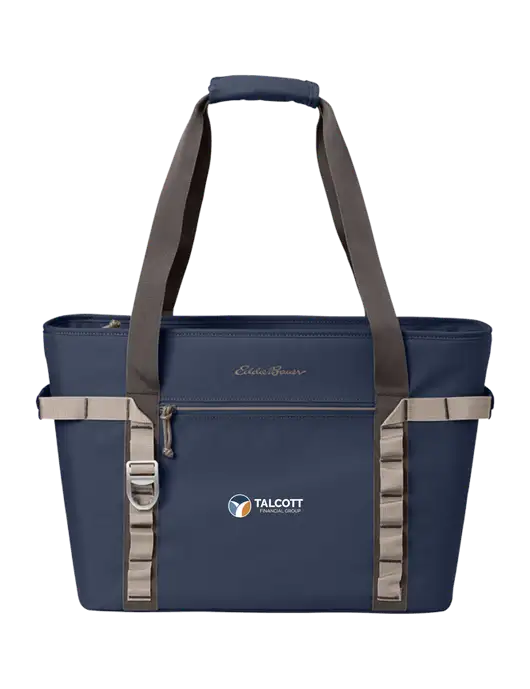Eddie Bauer Navy Max Cool Tote Cooler  w/Talcott Logo