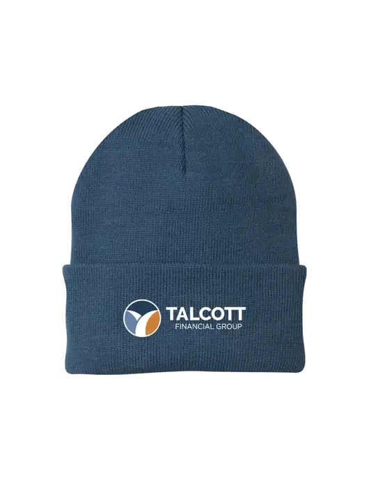 Dark Slate Knit Cap w/Talcott Logo
