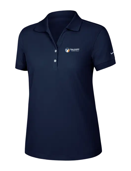 Nike Womens Dri-FIT Classic Dark Navy Polo w/Talcott Logo