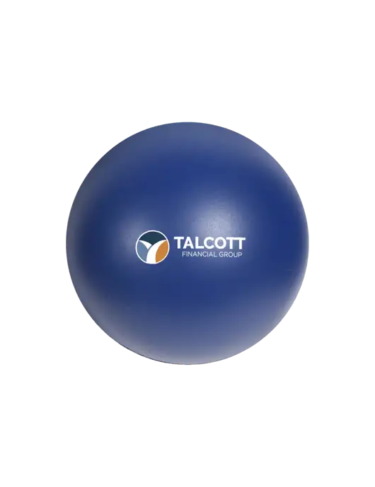 Navy Blue Stress Reliever Ball w/Talcott Logo