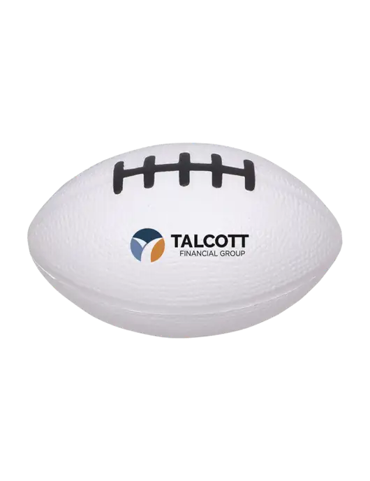 White Stress Reliever Football w/Talcott Logo