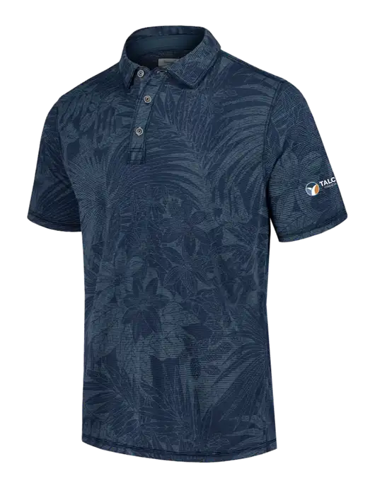 Tommy Bahama Navy Santiago Paradise Polo w/Talcott Logo
