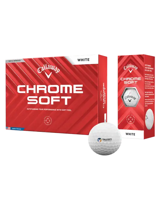 Callaway Chrome Soft Golf Balls 12/pk w/Talcott Logo