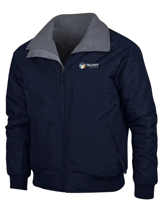 Navy/Heather Grey Classic Challenger Jacket w/Talcott Logo