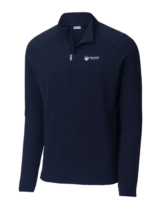 Sport-Wick Flex Fleece Dark Navy 1/4-Zip w/Talcott Logo