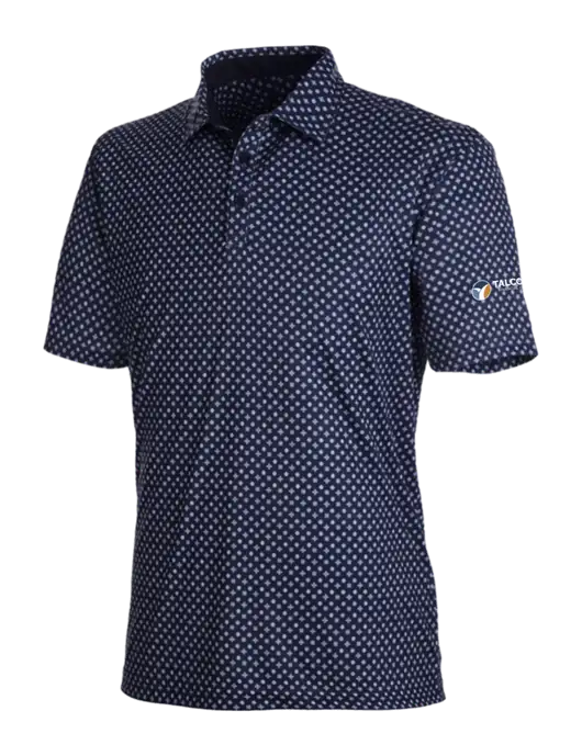 Mens Dark Navy Hazelwood Polo w/Talcott Logo