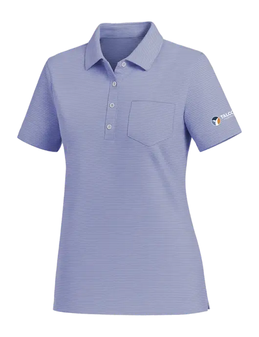Vineyard Vines Womens Dark Slate Fanshell Polo  w/Talcott Logo