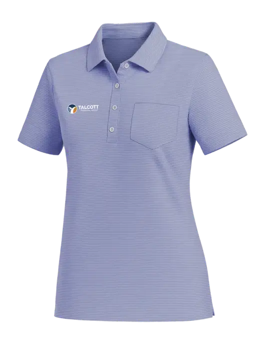 Vineyard Vines Womens Dark Slate Fanshell Polo  w/Talcott Logo