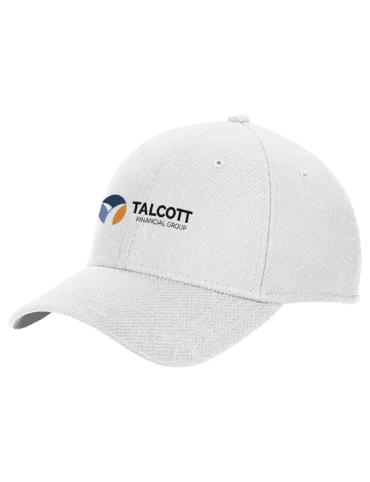 New Era Diamond Era White Stretch Cap w/Talcott Logo