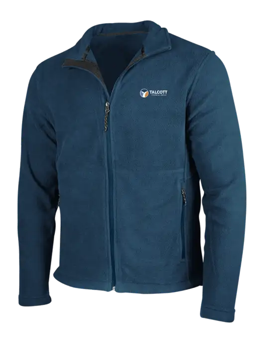 Light Navy Fleece Jacket w/Talcott Logo
