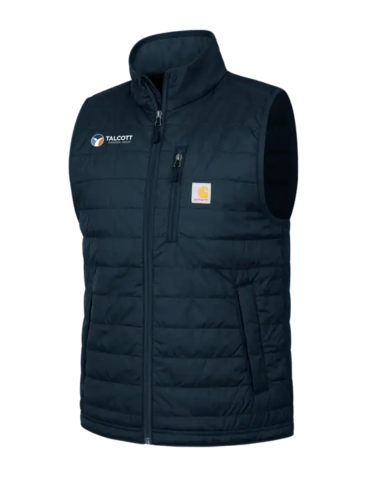 Carhartt Dark Navy Gilliam Vest w/Talcott Logo