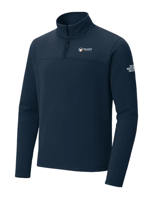 The North Face Aim 1/4-Zip Dark Navy Fleece w/Talcott Logo