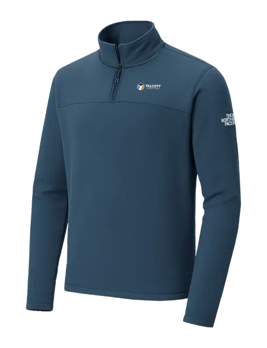 The North Face Aim 1/4-Zip Light Navy Fleece w/Talcott Logo