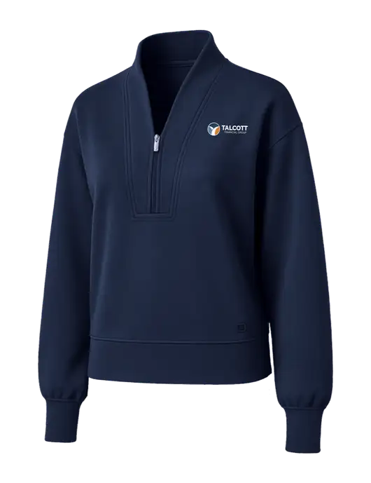 OGIO Womens Dark Navy Transcend 1/4-Zip w/Talcott Logo