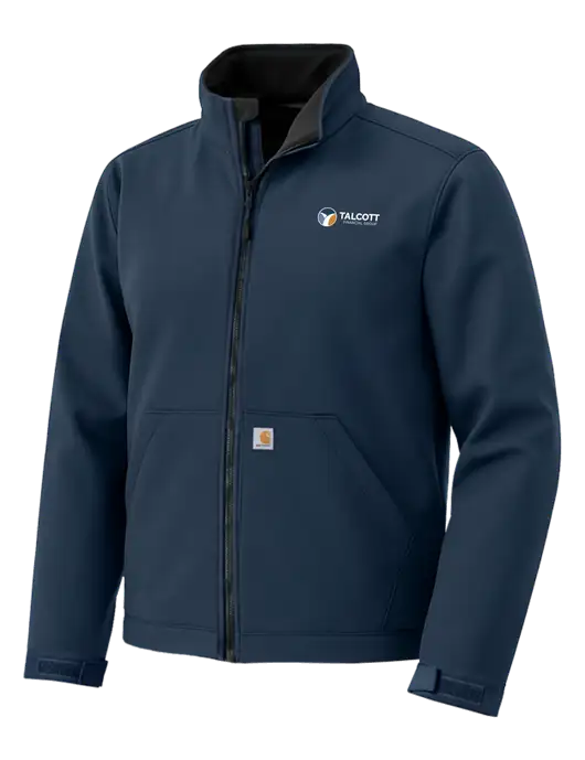 Carhartt Rain Defender Dark Navy Soft Shell Jacket w/Talcott Logo