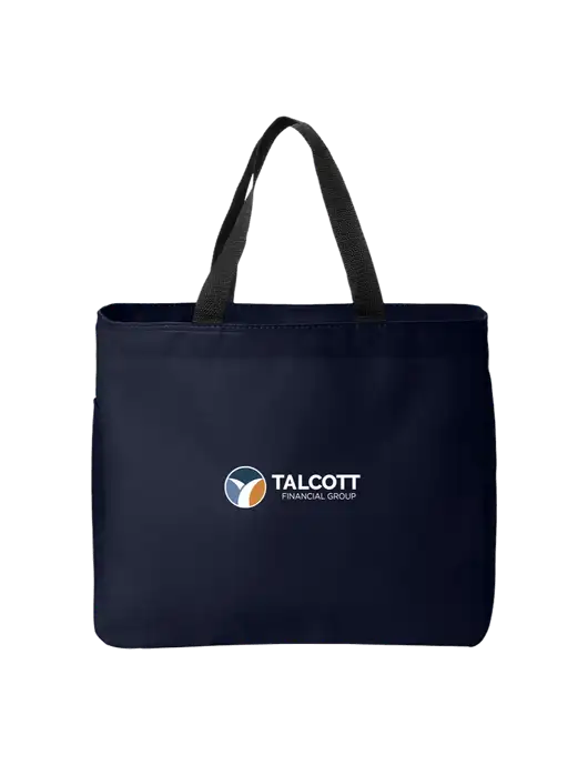 Essential Dark Navy Tote w/Talcott Logo