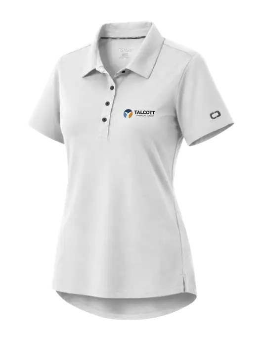 OGIO Womens Envision White Polo w/Talcott Logo