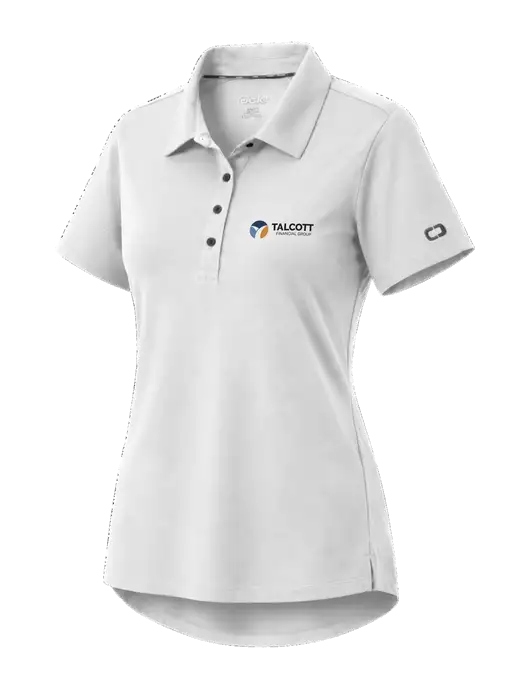 OGIO Womens Envision White Polo w/Talcott Logo