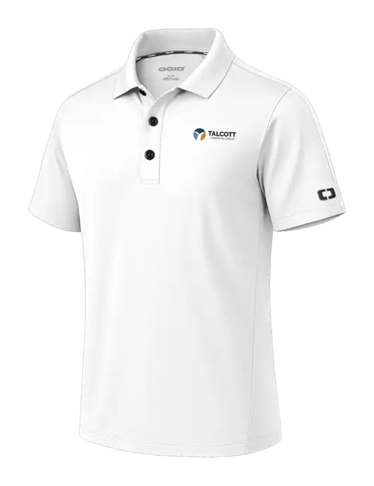 OGIO Envision White Polo w/Talcott Logo