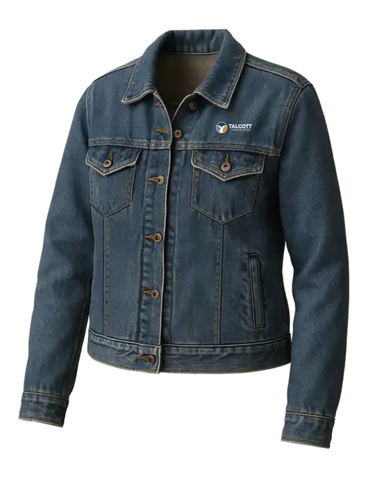 Womens Denim Jacket w/Talcott Logo