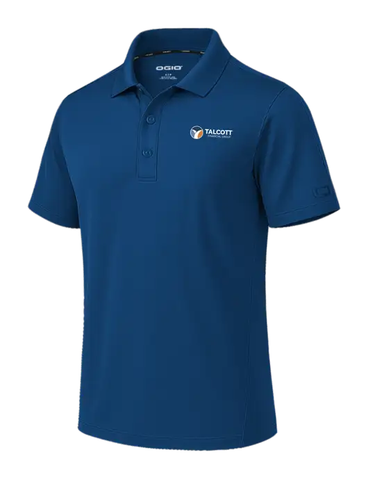 OGIO Envision Light Navy Polo w/Talcott Logo