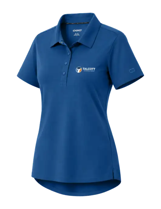 OGIO Womens Envision Light Navy Polo w/Talcott Logo