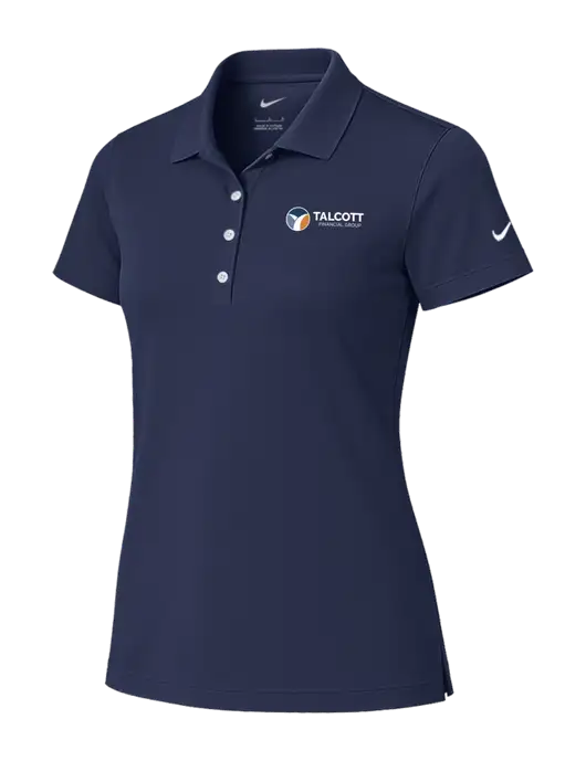 Nike Womens Dark Navy Tech Basic Dri-FIT Polo
 w/Talcott Logo