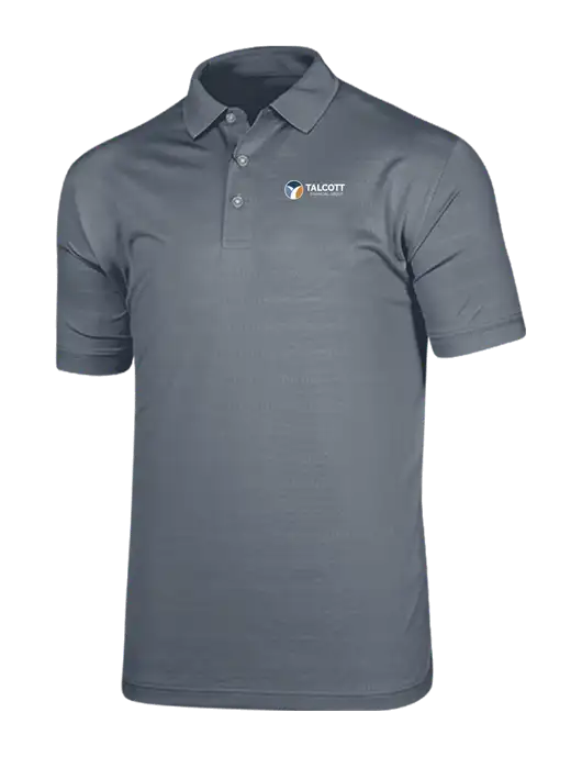 Callaway Vibrant Light Grey Ventilated Polo w/Talcott Logo