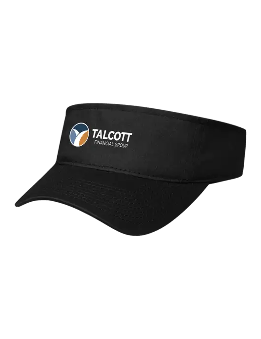 Black Cap Visor w/Talcott Logo