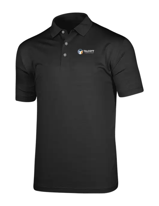 Callaway Vibrant Black Ventilated Polo w/Talcott Logo