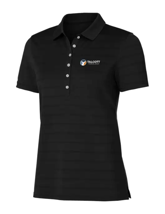Callaway Womens Black Ventilated Polo w/Talcott Logo