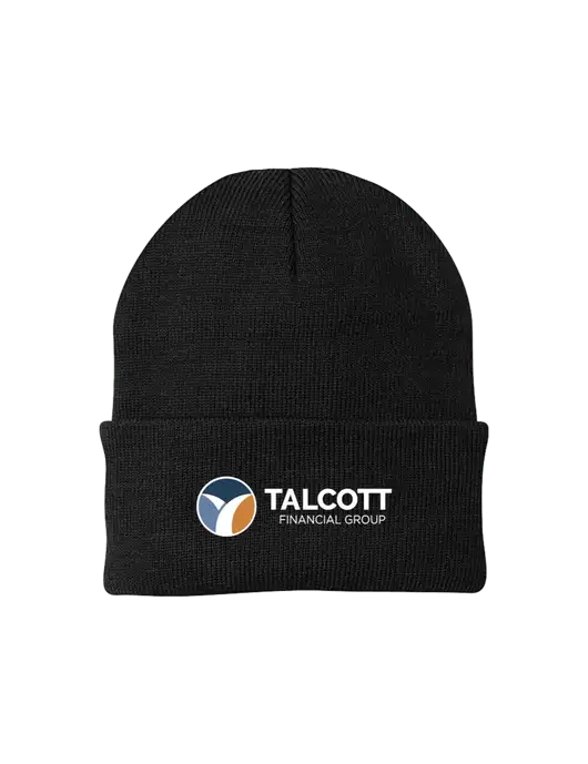 Black Knit Cap w/Talcott Logo