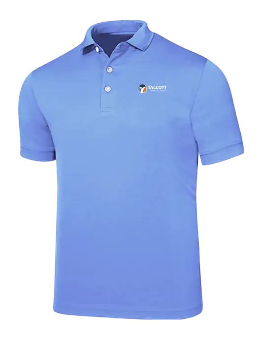 Callaway Ottoman Light Blue Polo w/Talcott Logo