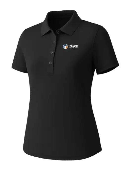 Callaway Womens Core Black Performance Polo w/Talcott Logo