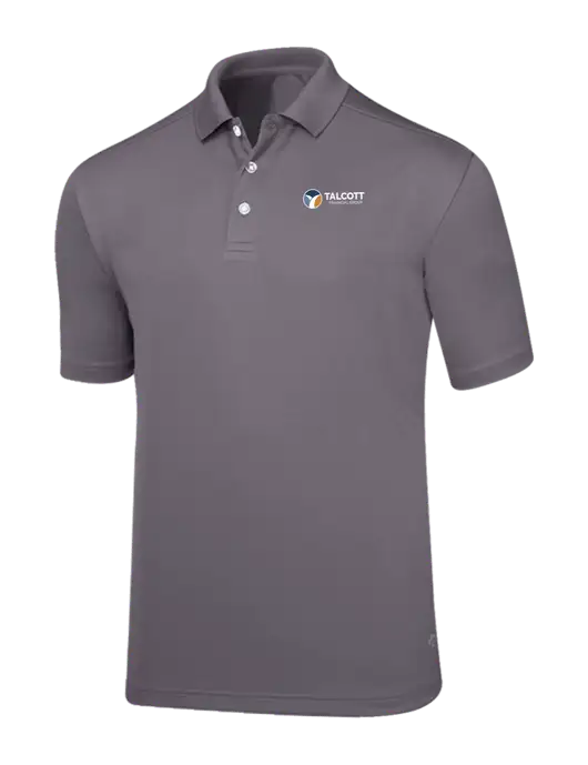 Callaway Core Medium Grey Performance Polo w/Talcott Logo