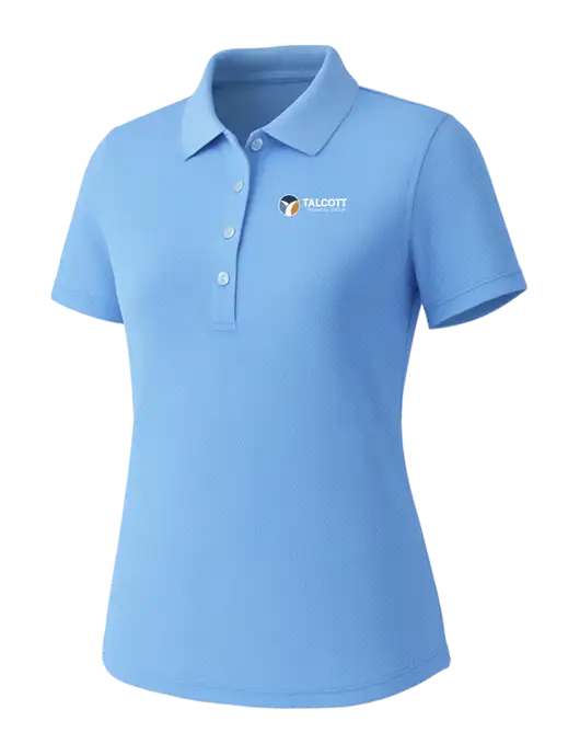 Callaway Womens Core Light Blue Performance Polo w/Talcott Logo