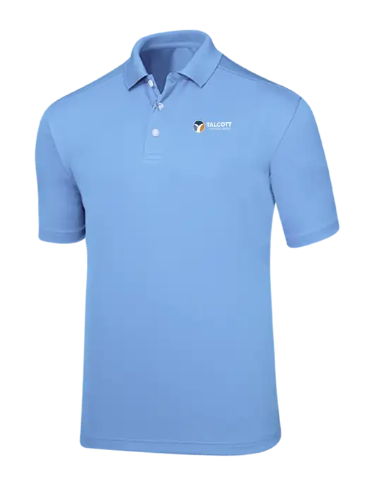 Callaway Core Light Blue Performance Polo w/Talcott Logo