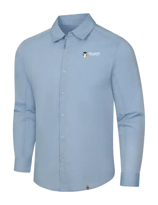 OGIO Light Blue Commuter Woven Shirt w/Talcott Logo