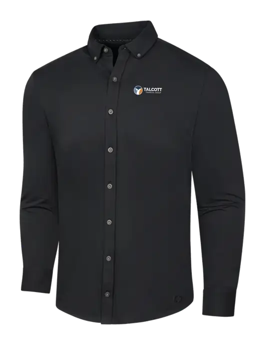 OGIO Blacktop Modern Code Stretch Button-Up Shirt w/Talcott Logo